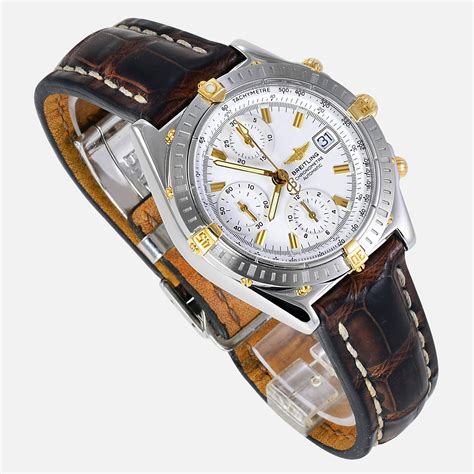 price 18krose gold breitling chronomat|Breitling b13352 Chronomat chronometer.